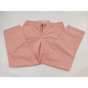 LOFT The Slim Pink Chino Pants Womens Size 6 New With Tags Straight Leg Mid Rise